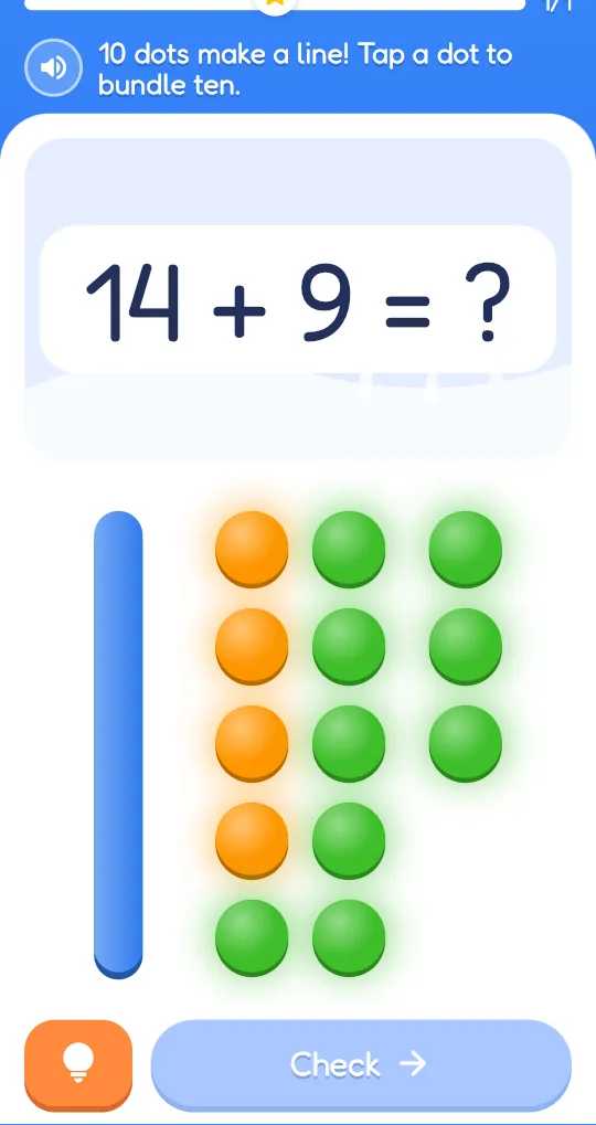 10 dots make a line